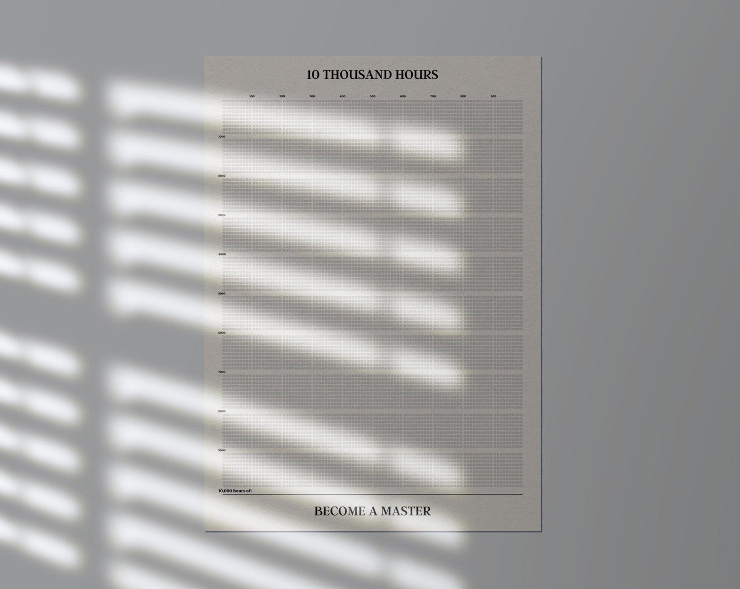 10 Thousand Hours Poster